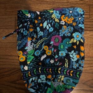 Vera Bradley Floral Drawstring toiletry Bag